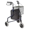 3 Rad Rollator Actimo Delta mit Drahtkorb und Stofftasche, faltbar