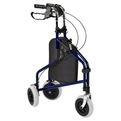 3 Rad Rollator Actimo Delta mit Drahtkorb und Stofftasche, faltbar