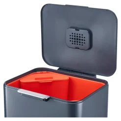 Abfalltrennungs- und Recyclingbehälter Totem Max Grau