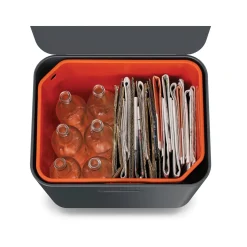 Abfalltrennungs- und Recyclingbehälter Totem Max Grau