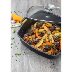 Alucast Servierpfanne mit Deckel 