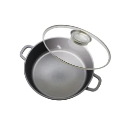 Alucast Servierpfanne mit Deckel "Dur Select" 28 cm