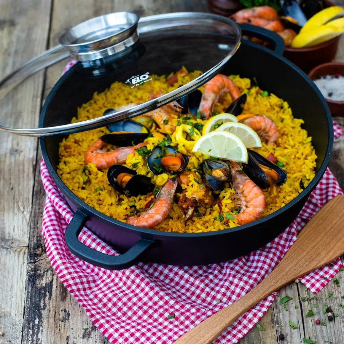 Alucast Servierpfanne mit Deckel "Dur Select" 28 cm