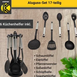 Aluguss-Topfset, 17-teilig mint