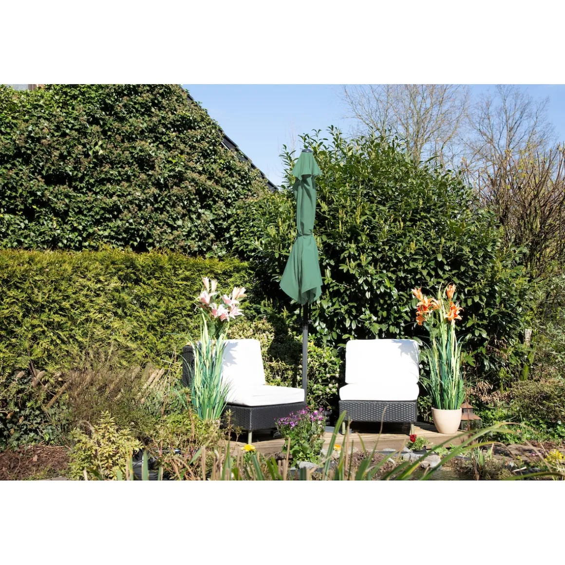 Ampel-Sonnenschirm Greenday grün