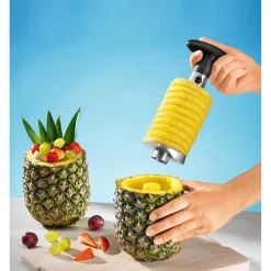 Ananasschneider silber/schwarz