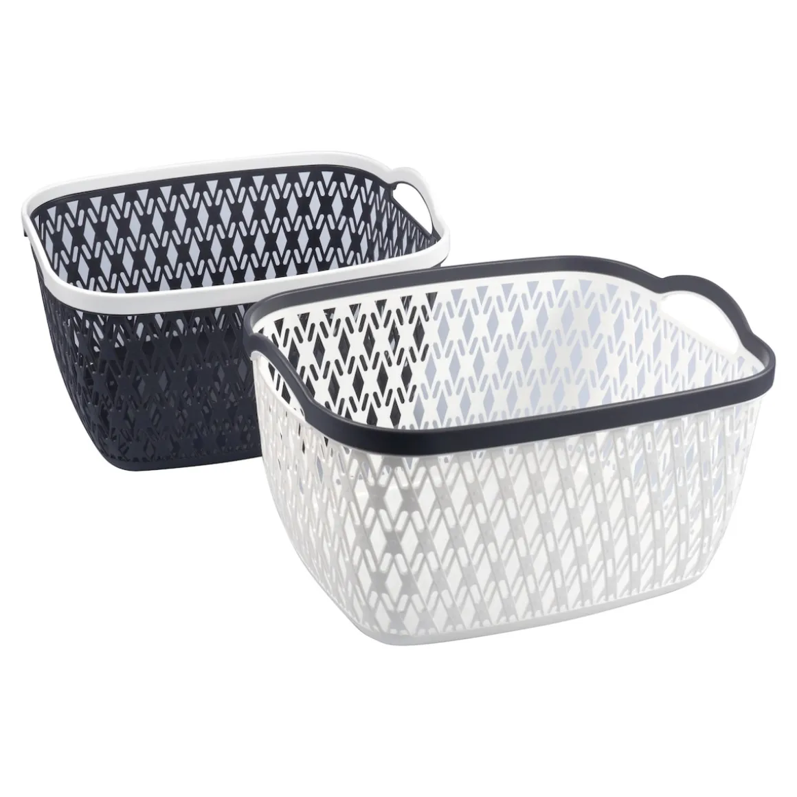 Aufbewahrungskorb, 2 Stück groß, (LxBxH) 34x28x20 cm