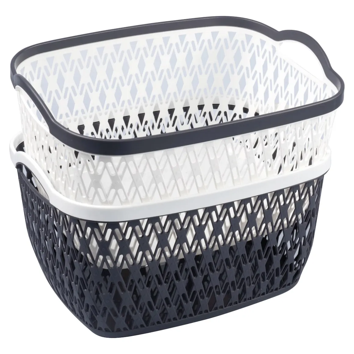 Aufbewahrungskorb, 2 Stück groß, (LxBxH) 34x28x20 cm