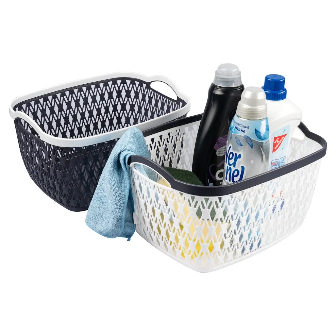 Aufbewahrungskorb, 2 Stück groß, (LxBxH) 34x28x20 cm