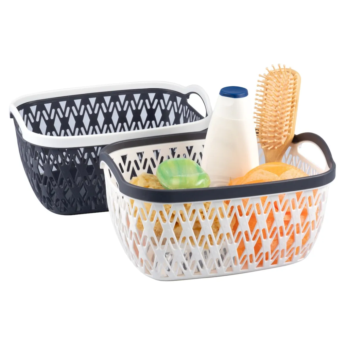 Aufbewahrungskorb, 2 Stück groß, (LxBxH) 34x28x20 cm