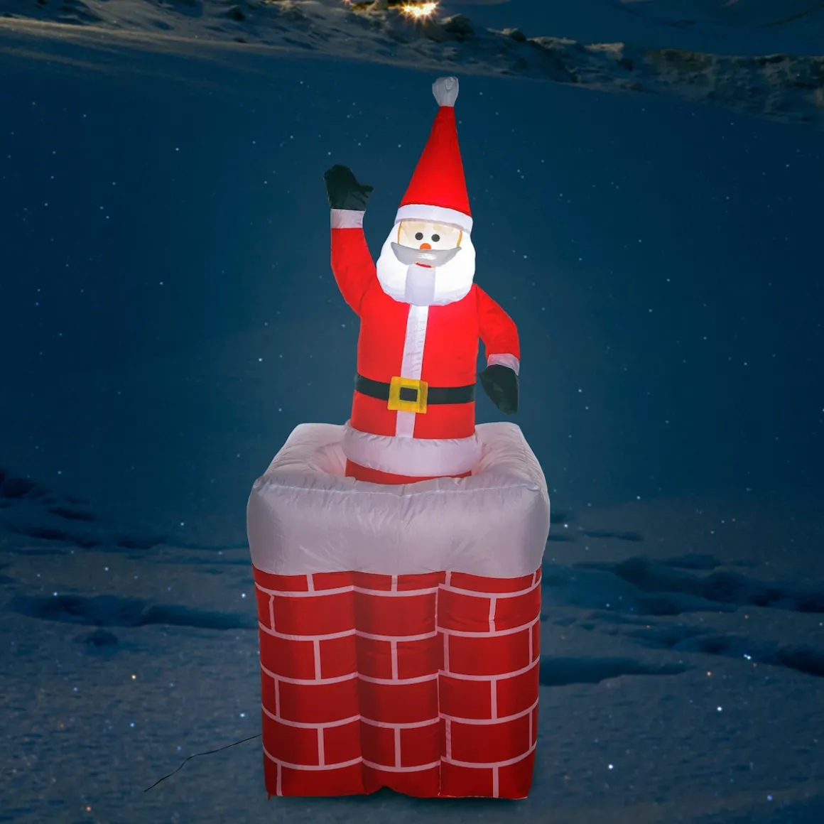 Aufblasbarer Weihnachtsmann, 180 cm