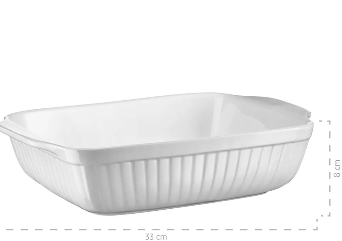 Auflaufform-Set, Keramik KITCHEN TIME Weiß