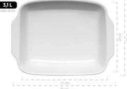 Auflaufform-Set, Keramik KITCHEN TIME Grau