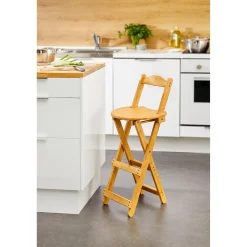 Bambus Barhocker klappbar