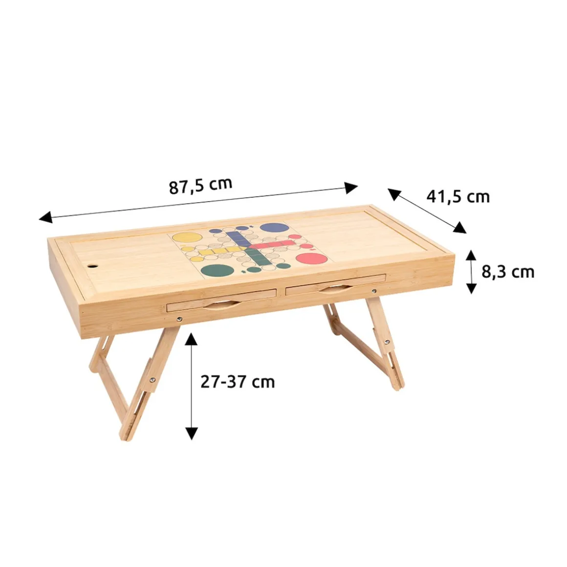 Bambus Spiel- und Puzzletisch "Magnet 4 in 1"