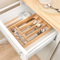 Bambus-Besteckkasten