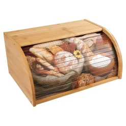 Bambus-Rollbrotkasten mit Motiv