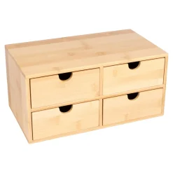 Bambus-Schubladen-Schränkchen