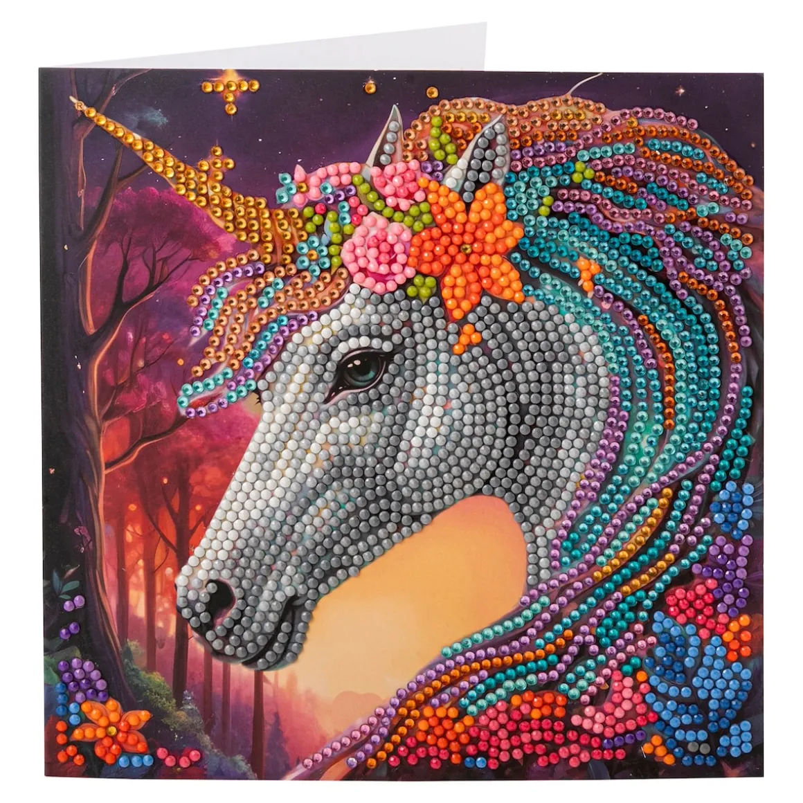 Bastel-Set, Crystal Art Einhorn