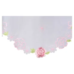 Bistrogardine mit Stickerei „Rose“