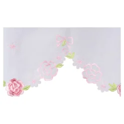 Bistrogardine mit Stickerei „Rose“