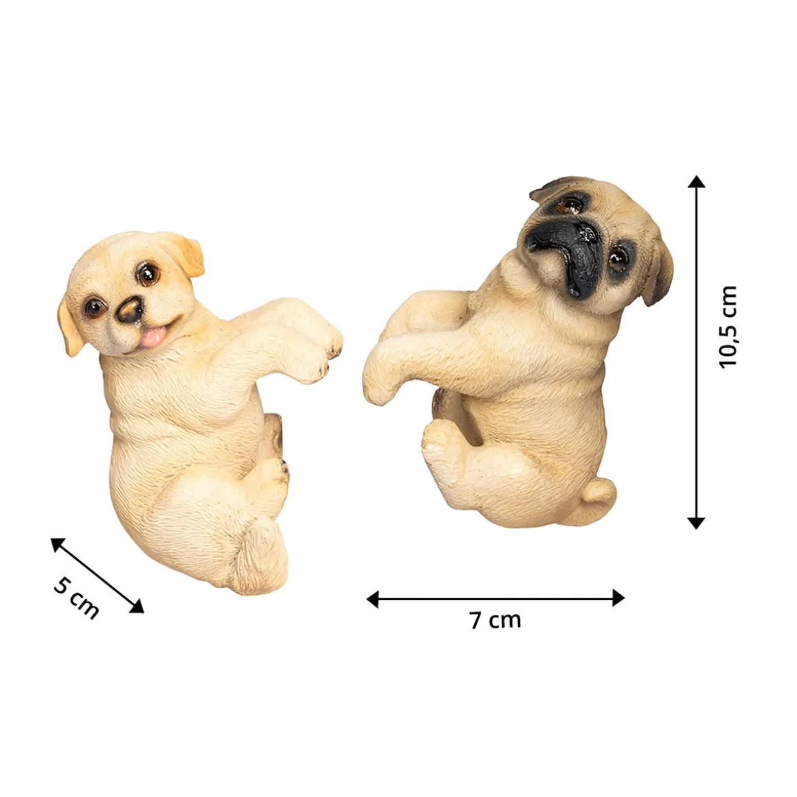 Blumentopf-Deko „Hundefreunde“, 2-teilig