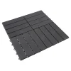 Bodenplatten "schwarz", 4 Stück = 0,36 m²
