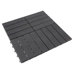 Bodenplatten "schwarz", 4 Stück = 0,36 m²
