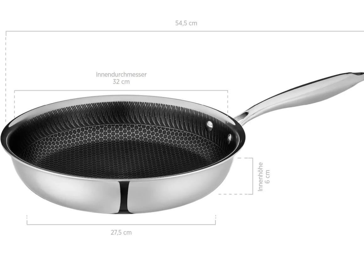 Bratpfanne, Edelstahl Hestia 1 x Pfanne