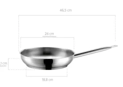 Bratpfanne Edelstahl PROFESSIONAL I 24 cm