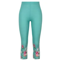 Capri-Leggings „Blütenzauber“ grün
