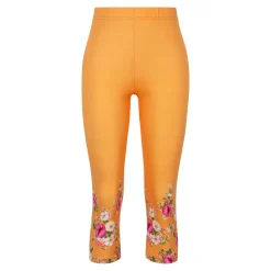 Capri-Leggings „Blütenzauber“ orange