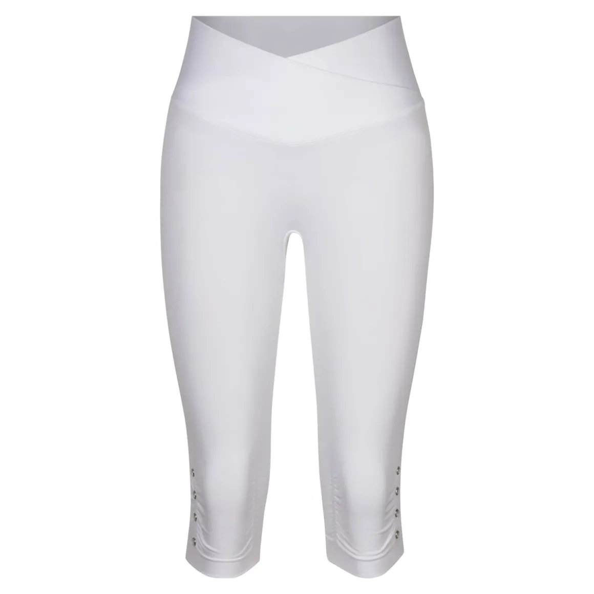Capri-Leggings „Diamant-Optik“ weiß