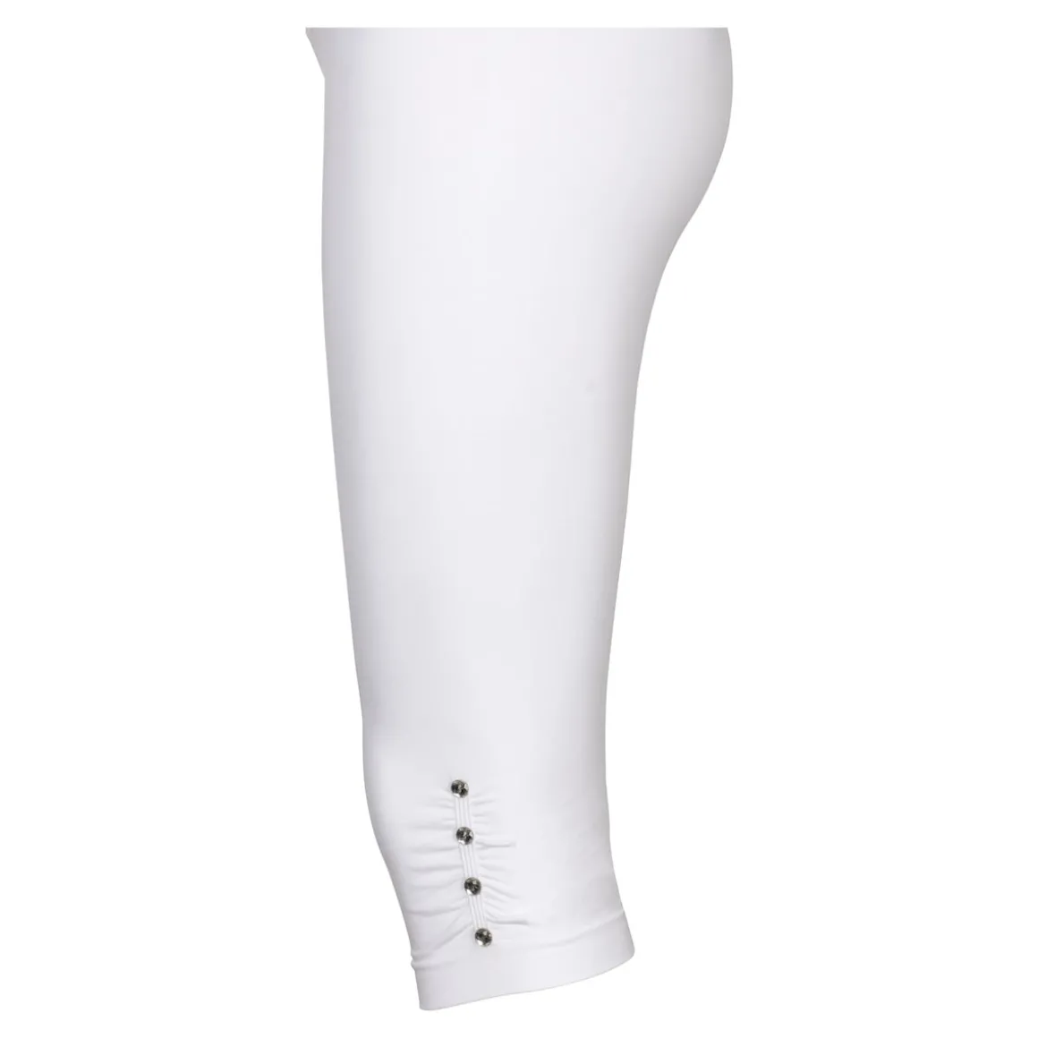 Capri-Leggings „Diamant-Optik“ weiß