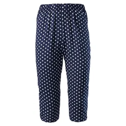 Capri-Schlupfhose "Bärbel" blau/weiß