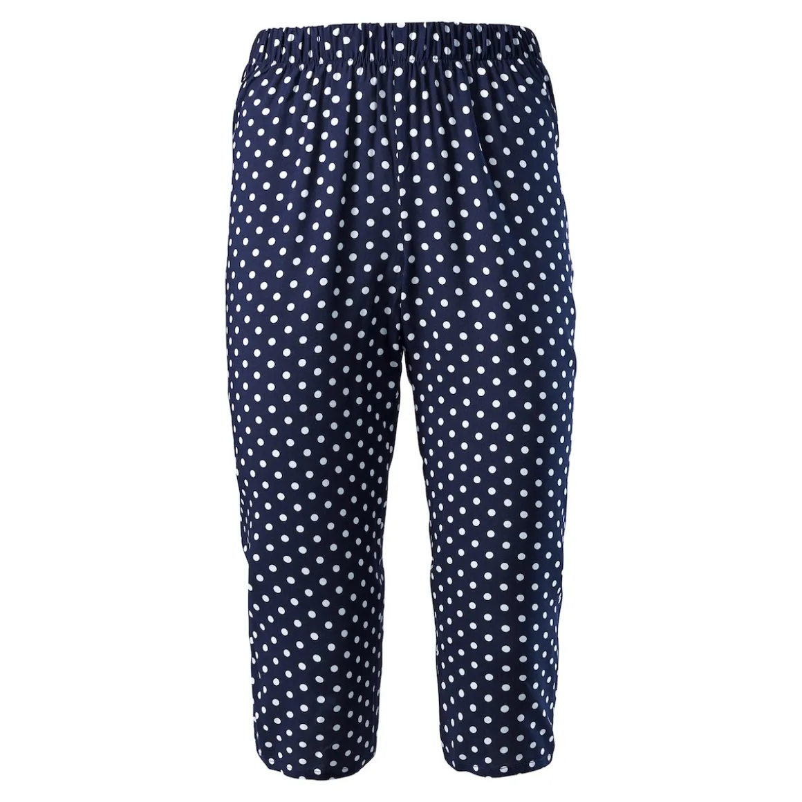 Capri-Schlupfhose "Bärbel" blau/weiß