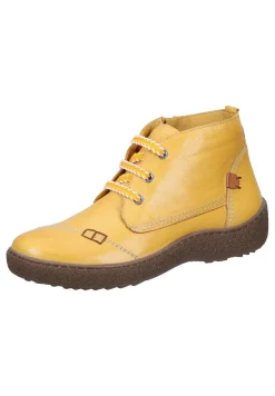 Damen Stiefeletten gelb