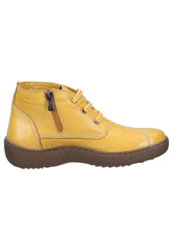 Damen Stiefeletten gelb