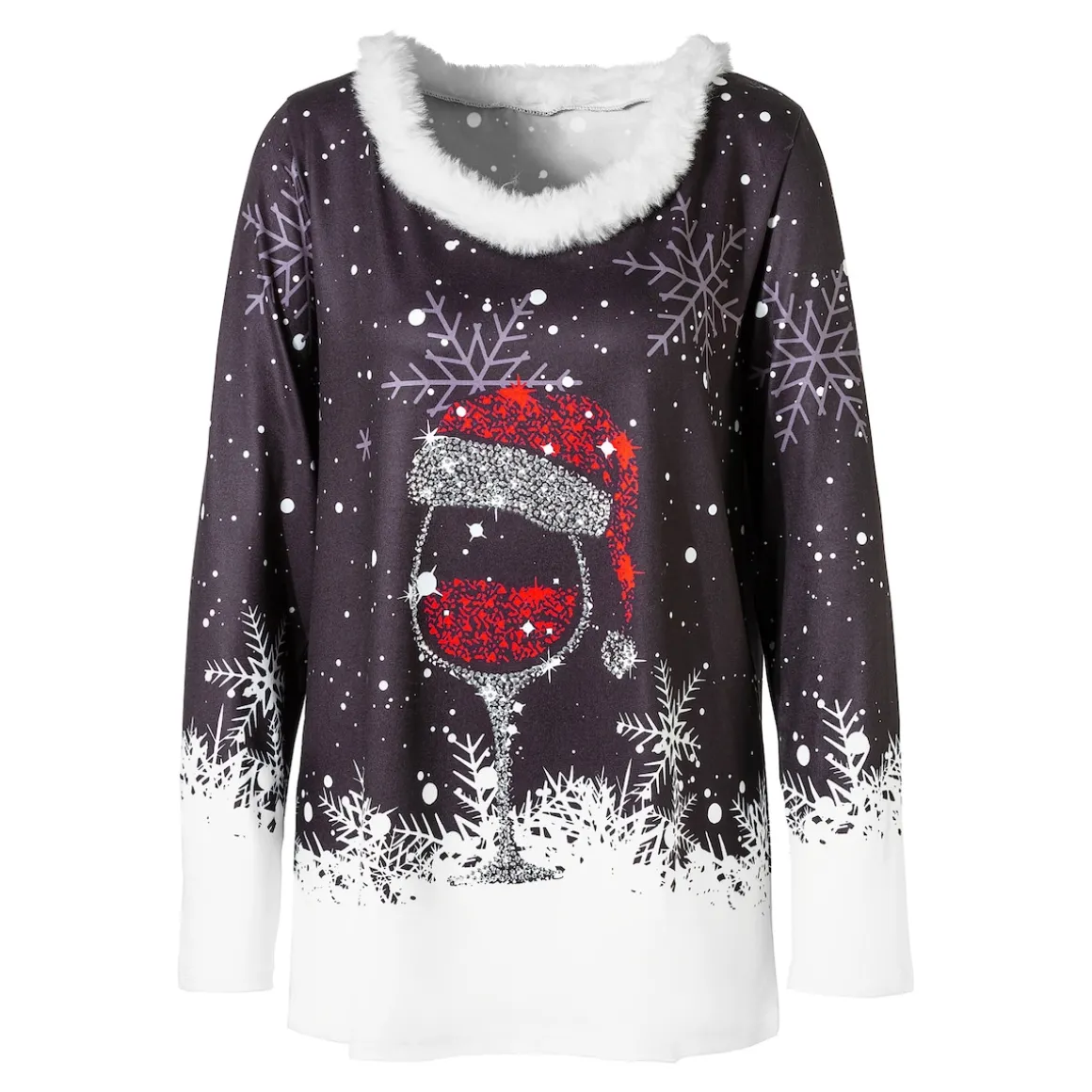 Damen-Shirt „Festtage“ schwarz