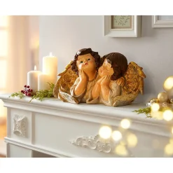 Dekofigur „Barock-Engel-Duo“