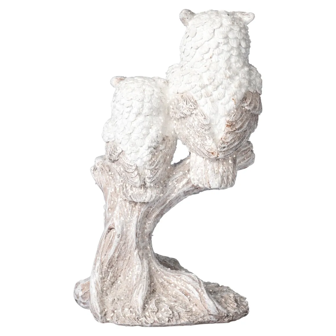 Dekofigur „Schnee-Eulen“