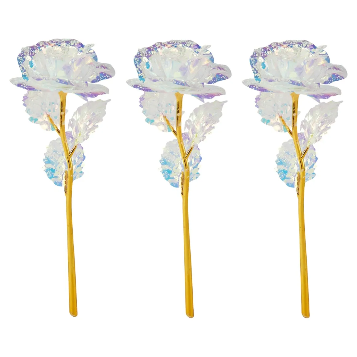 Deko-Rosentrio "Glow", 3 Stück