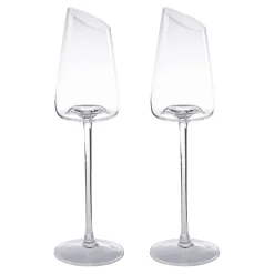 Design-Sektglas „Tulpe“, 2 Stück