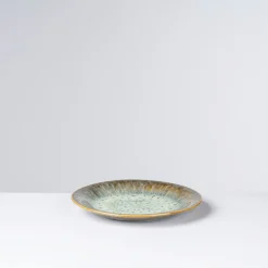 Desserteller-Set, Steinzeug Flussufer blau, grün, braun