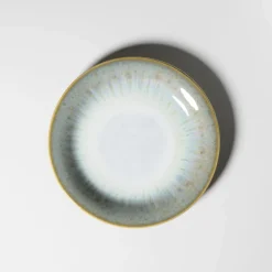 Desserteller-Set, Steinzeug Flussufer blau, grün, weiß