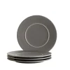 Dessertteller Set, Steinzeug Unico Grau