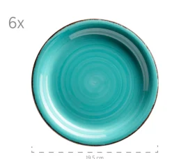 Dessertteller-Set, Steingut LUMACA Laguna