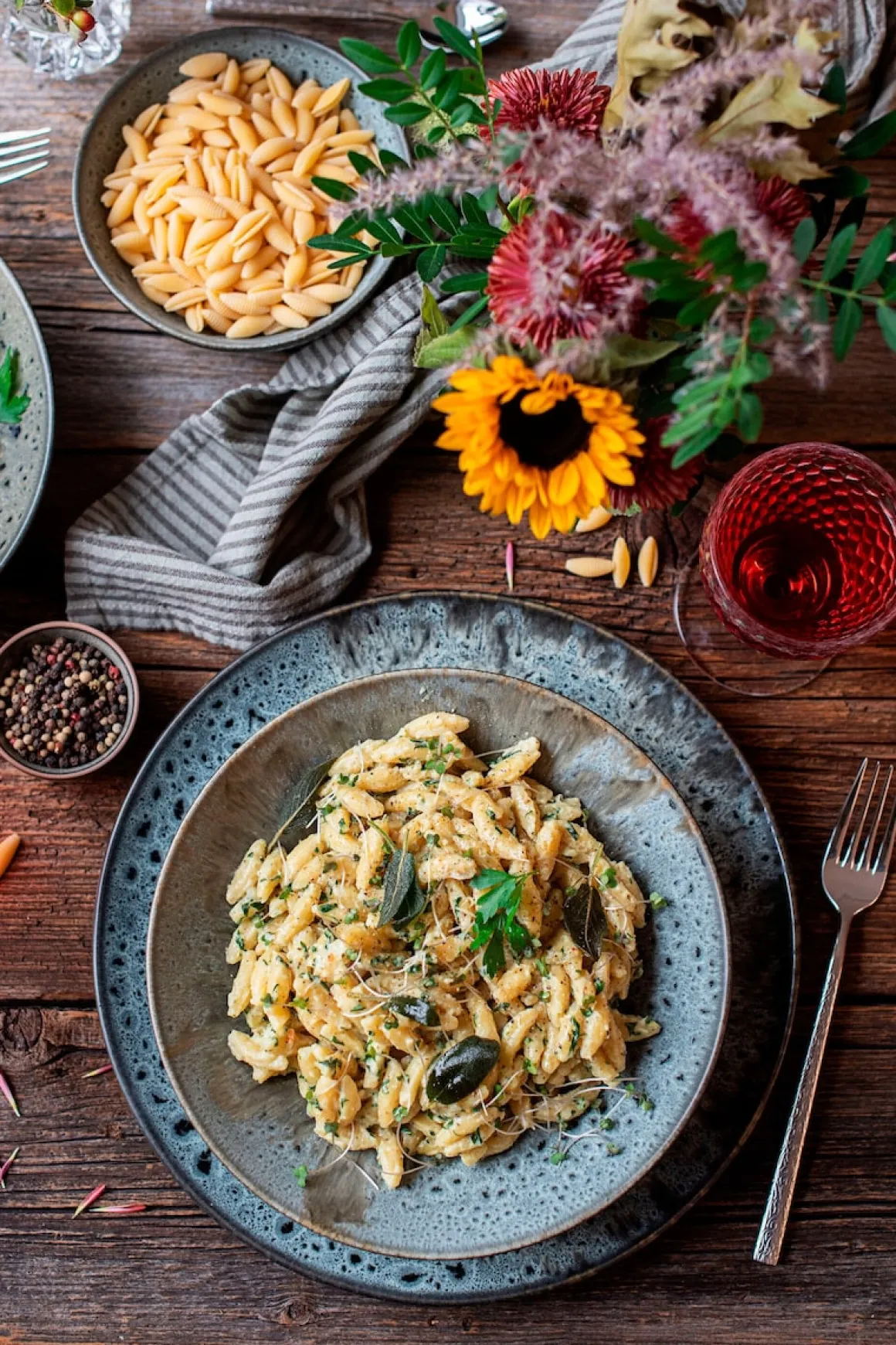 Dessertteller-Set, Steinzeug Carellia Grau