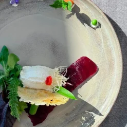 Dessertteller-Set, Steinzeug Nebelwald