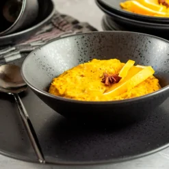 Dessertteller-Set, Steinzeug Essential